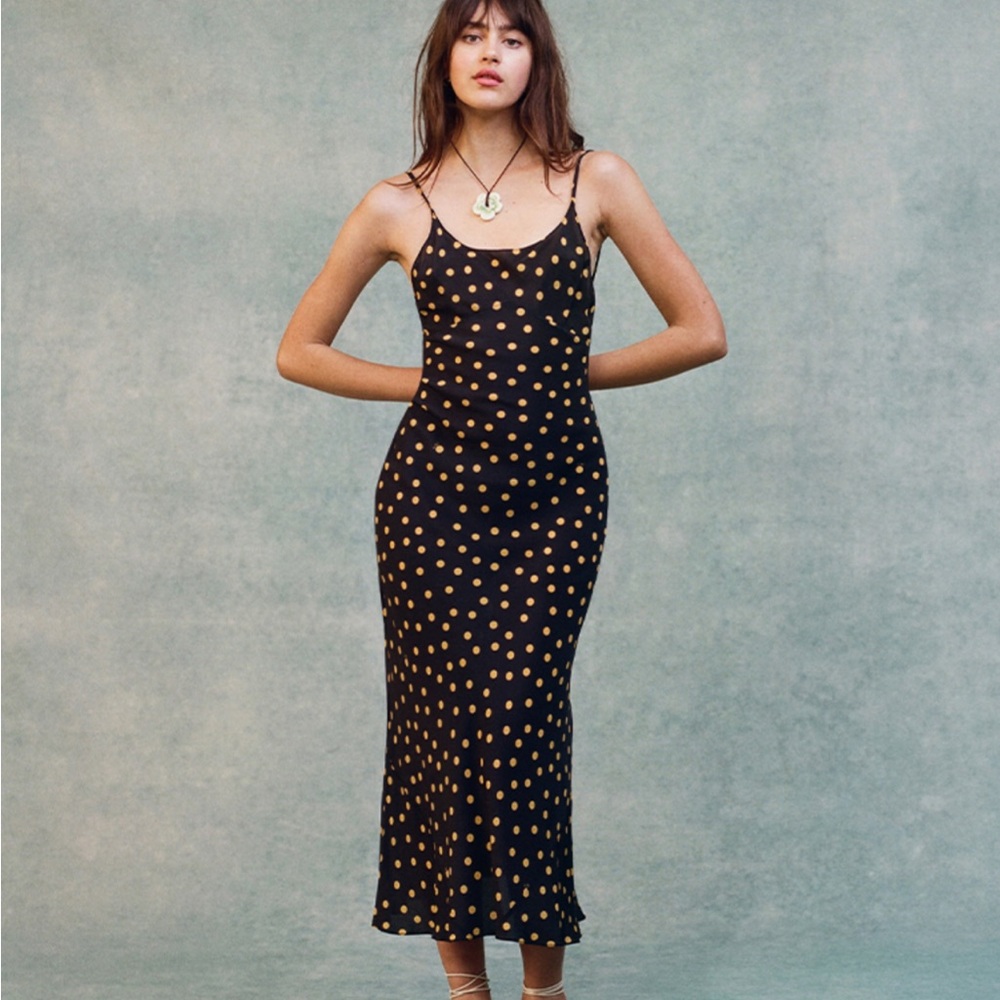 Realisation Par Iggy Dress in Yellow Spot